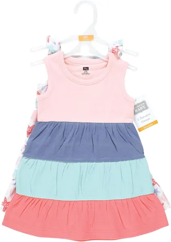 Vista 2 de Hudson Baby Vestidos de algodón para bebés y niñas
