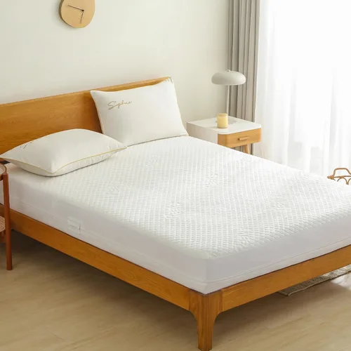Vista 7 de Protector de colchón tamaño King con cremallera, funda de colchón 100% impermeable con cremallera, fundas de colchón suaves y refrescantes sin