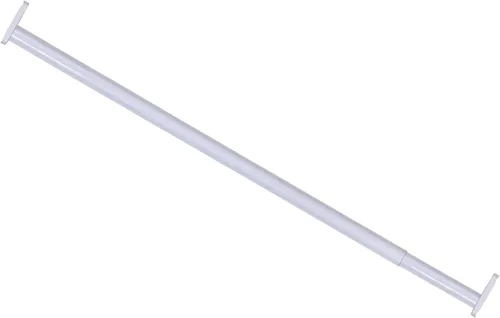 Hillman 853033 - Barra de armario ajustable de 30 a 48 pulgadas, 1 pulgada de diámetro, acabado blanco, paquete de 1 unidad