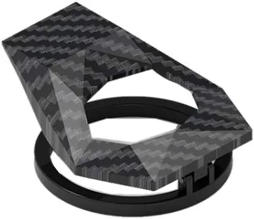 Vista 3 de Funda protectora para botón de arranque compatible con VW Caddy Touran Scirocco T-ROC T-Cross Nivus (negro)