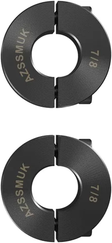 Vista 5 de AZSSMUK Abrazadera de collar de eje de 1/4 de pulgada con doble abrazadera de collar de eje de acero al carbono, 4 piezas