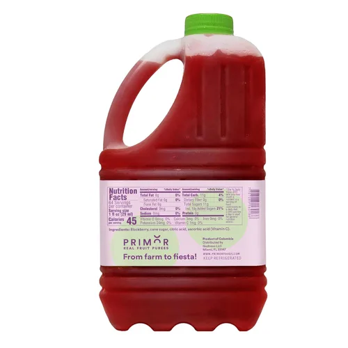 Vista 3 de Primor puré de frutas naturales, 64 onzas líquidas, crea jugos totalmente naturales, batidos, cócteles, postres, aderezos, y mucho más, natural