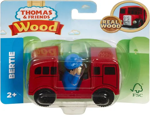 Vista 4 de Thomas & Friends Fisher-Price - Juguete de madera, diseño Ashima, Bertie