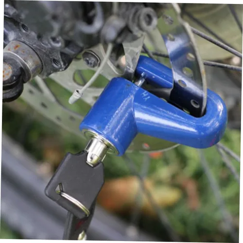 Vista 3 de ibasenice Unids Lock antirrobo para motocicleta bicicleta de montaña disco freno llaves plástico marco para scooter aleatorio