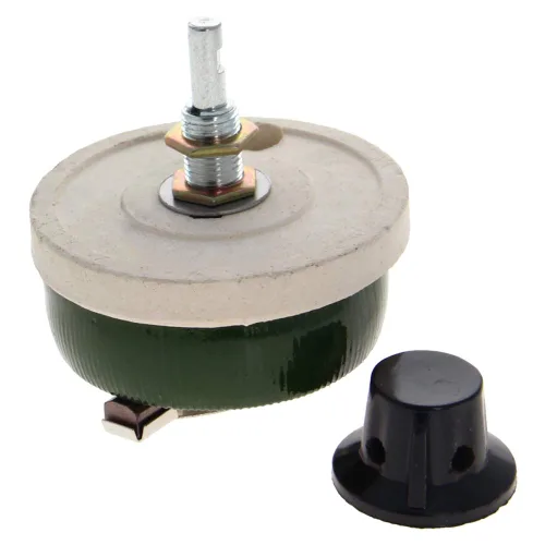 Vista 21 de Heyiarbeit 2 Ohm 25W Potenciómetro de alambre enrollado de cerámica lineal Resistencia de reóstato variable con perilla para atenuadores de luz