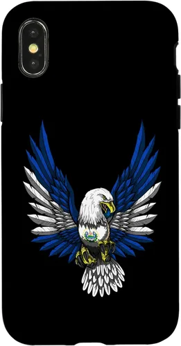 Vista 5 de Funda para iPhone 12 mini con bandera de El salvador y águila salvadoreña