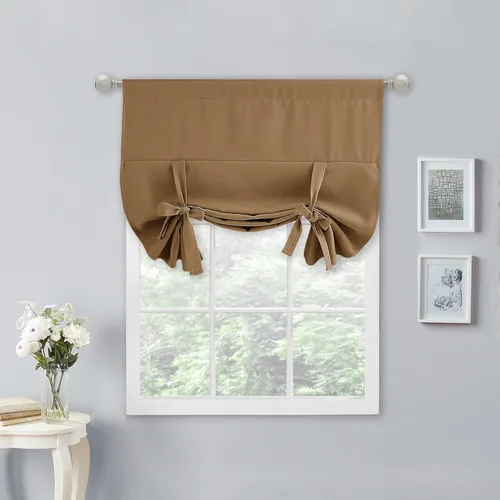 Vista 110 de NICETOWN Cortina Opaca con Aislamiento Térmico – Persiana Enrollable para Ventana de Bebé para Dormitorio/Acción de Gracias