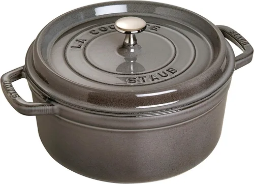 Vista 15 de staub La Cocotte Redondo 40500-106 Mini Pico Cocotte Redondo Gris 40500-106 - Maceta esmaltada a dos manos