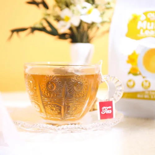 Vista 4 de Olvvla - Bolsas de té de gordolobo para pulmones - 0.11 oz x 30 unidades - Té de hoja de gordolobo 100% natural - Té de hierbas de limpieza pulmonar
