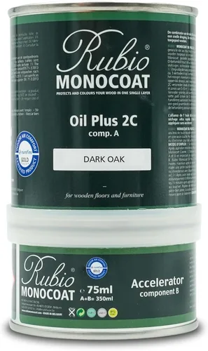 Vista 54 de Rubio Monocoat Tinte y Acabado para Madera 650 pies² - Blanco 5% Oil Plus 2C Secado Rápido, Aceite para Madera de Linaza Ecológico para Uso