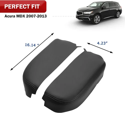 Vista 5 de KBH - Funda de repuesto para consola central Acura MDX 2007-2013, piel de Negro