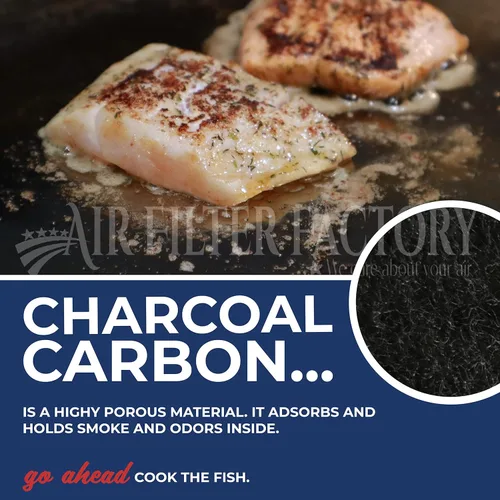 Vista 5 de Air Filter Factory 9 filtros de carbón de carbón para campana extractora de 10-1/2 x 3/8, paquete de 2