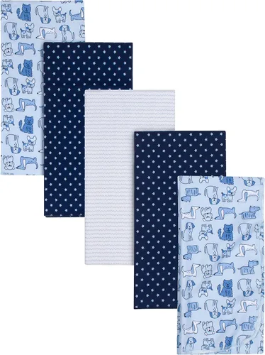 Vista 12 de Gerber Niñas Manta de Flanela 100% Algodón para Recién Nacidos, Bebés y Niños Pequeños, Swaddle, Arcoíris Rosa, Paquete de 5