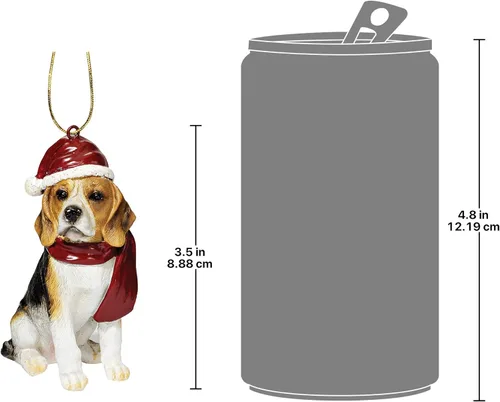 Vista 7 de Design Toscano - Figura de perro para decoración navideña.