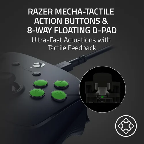Vista 6 de Razer Wolverine V3 Tournament Edition Wired Gaming Controller: Licensed for Xbox Series X S, Xbox One, Windows PC - 6 Remappable Buttons - Fast