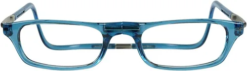 Vista 2 de Anteojos de lectura con sujección magnética, con estuche de microfibra de regalo, de Clic, Azul