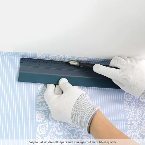 Vista 5 de Juego de herramientas para alisar papel pintado EHDIS Cepillo alisador para papel pintado gran escobilla de goma para aplicar papel pintado
