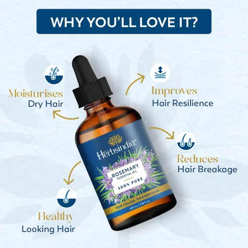 Vista 5 de Aceite de coco virgen de Parachute Advansed (Piel) y aceite esencial de romero de Herbsindia