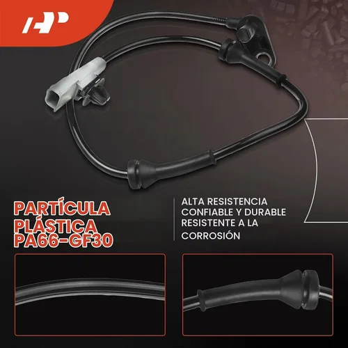 Vista 4 de Sensor de velocidad de rueda ABS trasero izquierdo A-Premium