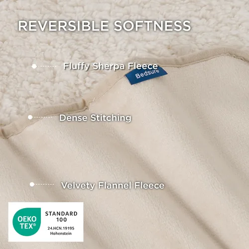 Vista 46 de Bedsure - Mantas impermeables para perros pequeños - Manta de felpa de sherpa con impresión suave lavable para perros y gatos, protector de muebles