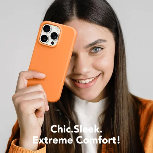 Vista 1339 de GONEZ Funda magnética para iPhone 14, compatible con Magsafe, con protector de pantalla + protector de cámara, forro de microfibra antiarañazos
