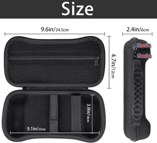 Vista 2 de khanka Estuche rígido de viaje para consola de juegos Anbernic RG557 Retro / RG556 Retro portátil, solo funda.