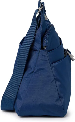 Vista 5 de Baggallini Cross Over Crossbody Bag for Women - Lightweight Water Resistant Travel Bag- Adjustable Strap Extra Pockets