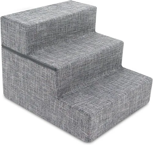 Vista 20 de Best Pet Supplies Escalones y pasos para perros - Escalones de espuma para perros pequeños y gatos, soporte de paso de mascotas equilibrado