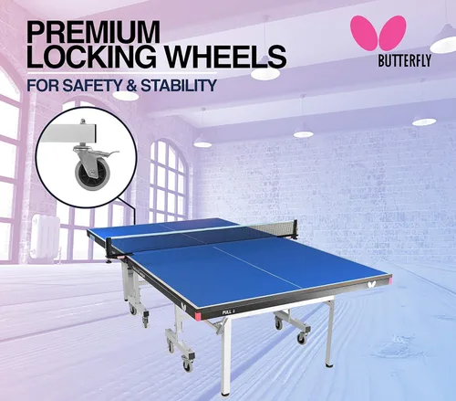 Vista 5 de Butterfly National League 25 - Mesa de ping pong profesional Mesa de ping pong profesional Mesa de tenis de mesa de montaje rápido de 10 minutos