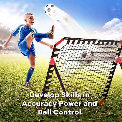 Vista 6 de Soccer Rebounder Rebound Net, Kick-Back Football Training Gifts, Aids & Equipment Heavy-Duty