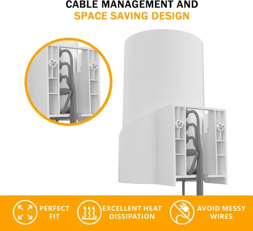 Vista 3 de Soporte de pared para TP-Link Deco X68/XE75/AXE5300 Mesh Wi-Fi 6 System, soporte para colgar en la pared que ahorra espacio para amplificador Wi-Fi