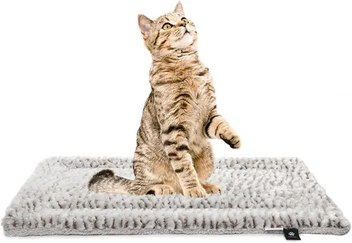 Almohadilla autocalentable para gatos, cama para gatos de 22 x 17 pulgadas, alfombrilla térmica extra cálida para mascotas en exteriores e