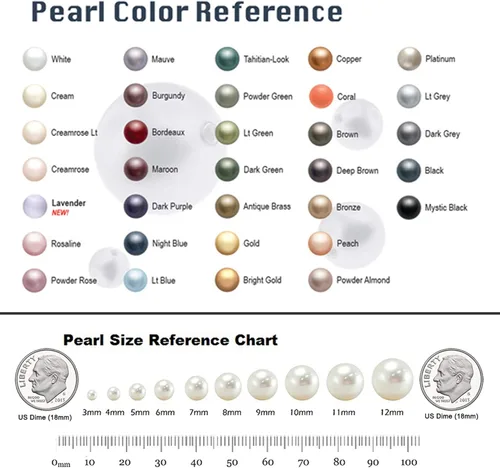 Vista 6 de Collares de perlas cultivadas de agua dulce de color blanco para mujer, cadena de 16 a 48 pulgadas, calidad AA, cierre de plata esterlina chapada