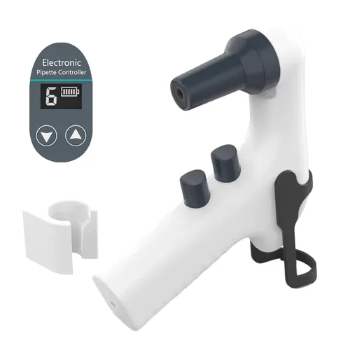 Vista 7 de Controlador electrónico de pipeta de laboratorio EP-PRO Bomba de ayuda de pipeta 0.0-3.4 fl oz Rango de capacidad 6 Velocidad ajustable Llenador