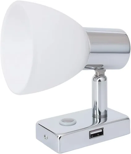 Vista 8 de Luz de lectura LED de 12 V para interior de caravana, 3 W, con puerto USB (5 V/2 A), regulable, mesita de noche, diseñada para lectura, barco, yate