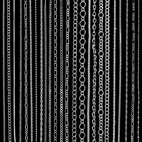 Vista 8 de Blulu - 24 piezas de collar de cadena chapado en plata u oro para suministros de fabricación de joyas y manualidades, 18 pulg., Terciopelo, Sin