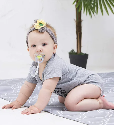 Vista 2 de UNIFACO Enterizo unisex divertido para bebé, manga corta y larga, trajes de 0 a 18 meses