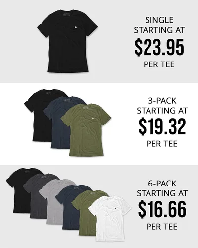 Vista 4 de INTO THE AM Mens T Shirt with Logo - Short Sleeve Crew Neck Soft Fitted Tees S - 4XL Fresh Classic Basic Tshirts