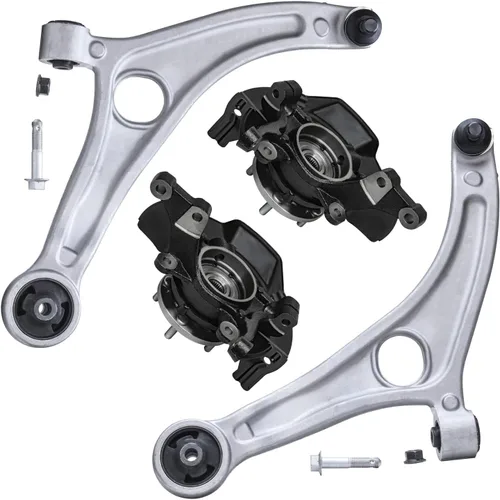 Vista 132 de Detroit Axle - Kit de suspensión frontal de 4 piezas para Chevrolet Aveo5 Aveo Pontiac G3 Wave Wave5 Suzuki Swift+, 2 brazos de control inferiores