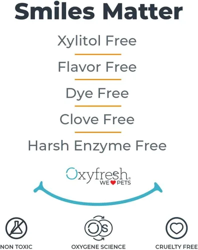 Vista 8 de Oxyfresh Pasta de dientes para gatos y perros, gel de limpieza de dientes para placa, sarro y mal aliento, cuidado dental de mascotas aprobado por