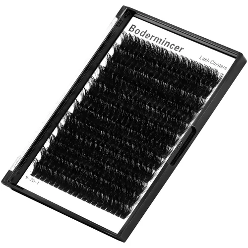 Vista 21 de Bodermincer 7D/10D/20D/30D/40D/50D/60D/80D/100D Rizo D, 240 unidades, extensiones de pestañas postizas, individuales y en racimo, pestañas falsas