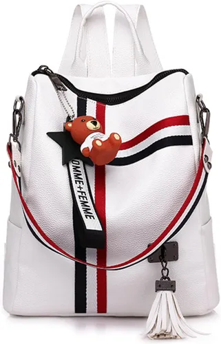 Vista 8 de FANDARE Mochila de moda para mujer, bolsas de hombro impermeables, mochilas antirrobo, Negro -, Classic