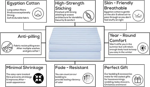 Vista 46 de Sábana encimera suave de lujo de 800 hilos, 100% algodón egipcio, 1 pieza, tamaño Queen (92 x 102 pulgadas), color negro liso