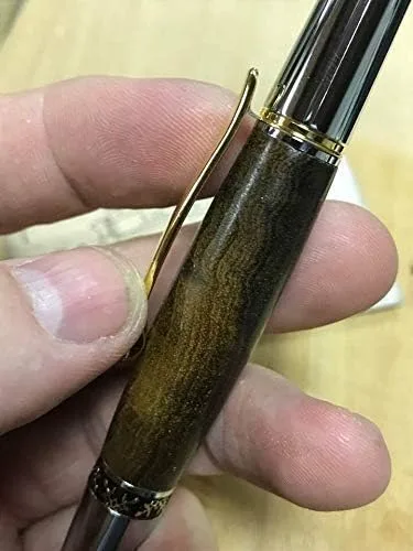 Vista 4 de USS Iowa Battleship Pen BB-61 Decking original de teca con COA The Big Stick