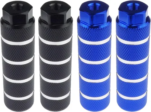 Vista 22 de 2 pares de reposapiés de aleación de aluminio para bicicleta de montaña, clavijas de acrobacias traseras, compatibles con ejes de 3/8 pulgadas