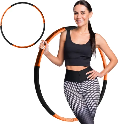 Vista 9 de SQUATZ Hula Hoop de ejercicio para adultos para pérdida de peso – Hula Hoop ponderado para entrenamiento, aro de hula-hoop ponderado ajustable