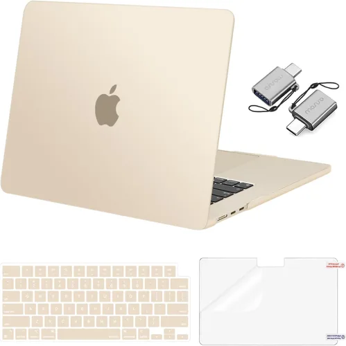 Vista 28 de MOSISO Compatible con MacBook Air de 15 pulgadas M5 2026 M4 2025 M3 M2 2024 2023 A3448 A3241 A3114 A2941, carcasa dura, cubierta de teclado