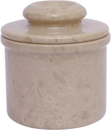 Vista 7 de Mantequillera de Mármol Hives con Tapa - Perfecto Recipiente para Mantequilla - Clásico Tazón de Mantequilla - Elegante Mantequillera Francesa