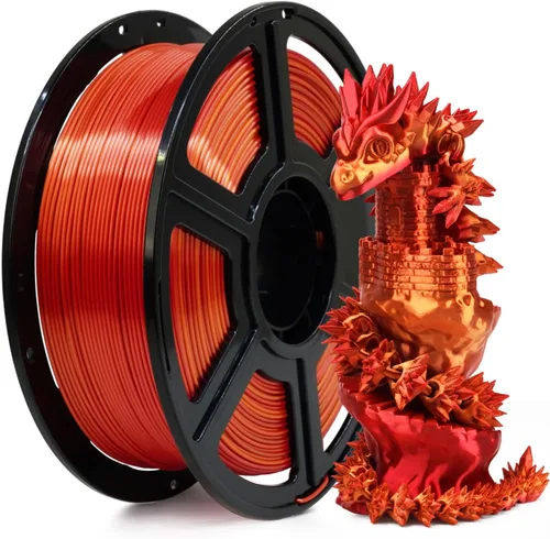 Vista 19 de FLASHFORGE Filamento de impresora 3D, filamento de seda de 0.069 pulgadas, carrete de 2.2 libras, precisión dimensional +/- 0.001 in para impresoras