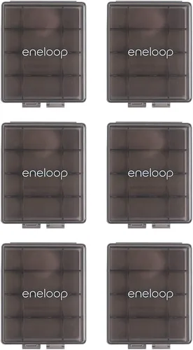 Vista 6 de Eneloop Panasonic BQ-CASE2SA - Estuches de almacenamiento de batería con capacidad para 4 pilas AA o 5 pilas AAA, paquete de 2